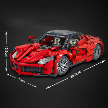 (КИЗ) Конструктор MORK 023014-1 Спортивная машина суперкар Ferrari LaFerrar 1:12, 1659 деталей