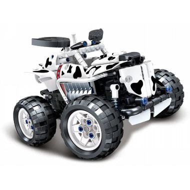 Конструктор Sembo 701910C Машинка джип Q Car Пятнистая собака на радиоуправлении, 525 дет.
