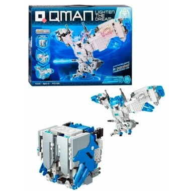 (КИЗ) Конструктор Qman 41228 Трансформер 2в1 (сова и куб), 558 дет., 37х28х7 см