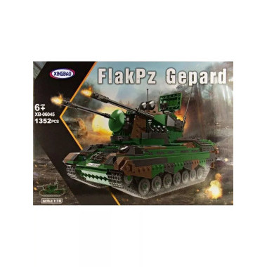 Конструктор XingBao XB-06045 Танк Gepard Flakpanzer, 1352 дет., в коробке 57х8х41 см