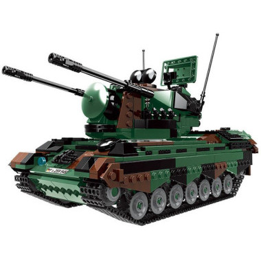 Конструктор XingBao XB-06045 Танк Gepard Flakpanzer, 1352 дет., в коробке 57х8х41 см