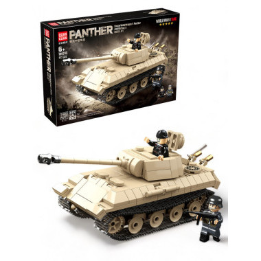 Конструктор Quan Guan 100245 Военная техника Немецкий танк Leopard, 472 дет., 38x26x5.5 см