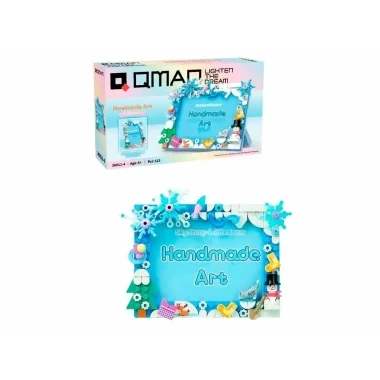 Конструктор Qman 36011-4 Фоторамка Снежная зима, 123 дет., 30х18х5 см