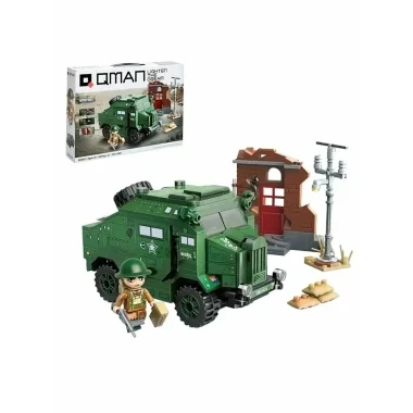 (КИЗ) Конструктор Qman C21023 Бронемашина World War II, 492 дет.