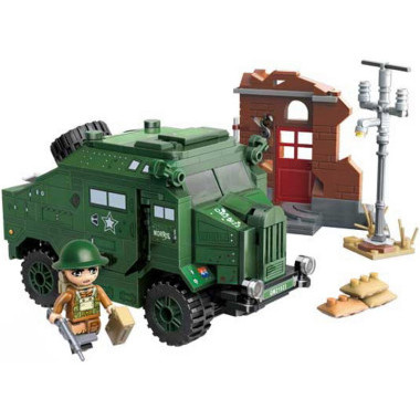 (КИЗ) Конструктор Qman C21023 Бронемашина World War II, 492 дет.