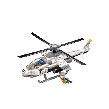 Конструктор Qman C3211 Вертолет штурмовой, 352 дет., 37х27х6 см