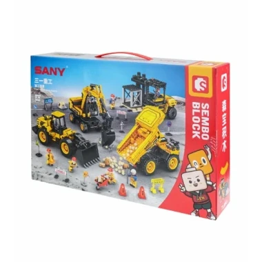 Конструктор SEMBO 712043 Sany Строительная техника Экскаватор, 293 дет.