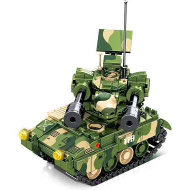 Конструктор Sembo 203118 Военная техника Танк Колесная самоходная зенитная установка IP Zhongbing-PGZ-09, 408 дет.