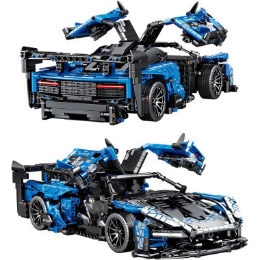 Конструктор Sembo 701951 Спортивная машина спорткар McLaren Senna GTR, 1404 дет., 62.5x41.5x8 см