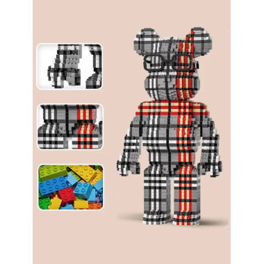 Конструктор 3D Bblock 10965 Tiny Bear Мишка в очках с потайным ящиком и с подсветкой, 4322 дет., 30х45х25