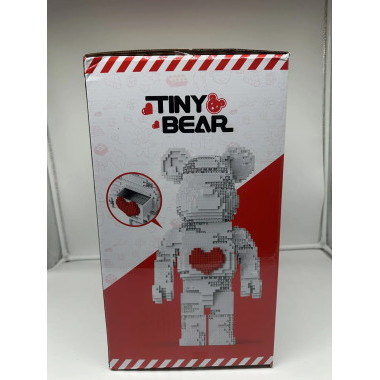 Конструктор 3D Bblock XJ-10968 Медведь Tiny Bear с потайным ящиком и подсветкой, 2586 дет., 30х45х25