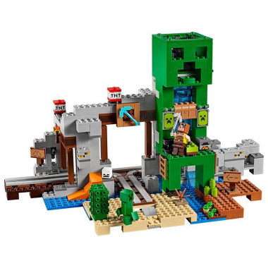 Конструктор Lepin 11363 Майнкрафт Шахта Крипера, 852 дет.
