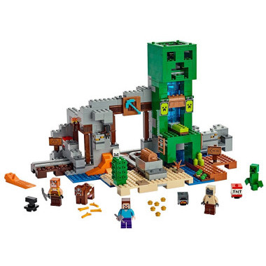 Конструктор Lepin 11363 Майнкрафт Шахта Крипера, 852 дет.
