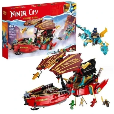 Kонструктор Lepin 70087 Ниндзяго Летающий корабль-дирижабль Дар судьбы, 1749 дет.