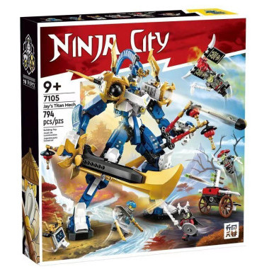 Конструктор Lepin 7105 Ниндзяго Механический титан Джея, 794 дет.