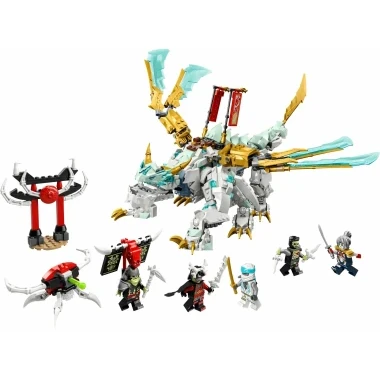 Конструктор Lepin 7106 Lepin 2в1 Ниндзяго Ледяной дракон Зейна, 973 дет.