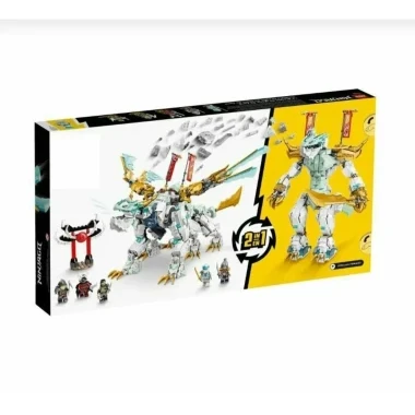 Конструктор Lepin 7106 Lepin 2в1 Ниндзяго Ледяной дракон Зейна, 973 дет.