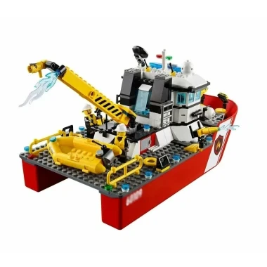 Конструктор Lepin 66116 Сити Пожарный катер, 412 дет.