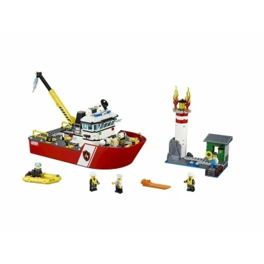 Конструктор Lepin 66116 Сити Пожарный катер, 412 дет.