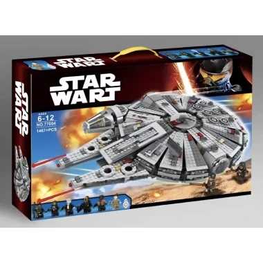 Конструктор Lepin 77004 Звездные войны Сокол Тысячелетия, 1467 дет.