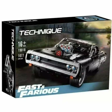 Конструктор Lepin 2338/19018 Машина Dodge Charger Доминика Торетто, 1077 дет.