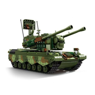 Конструктор Kazi 84143 Военная техника Танк ПВО Гепард, 1101 дет., 62x42x9 см