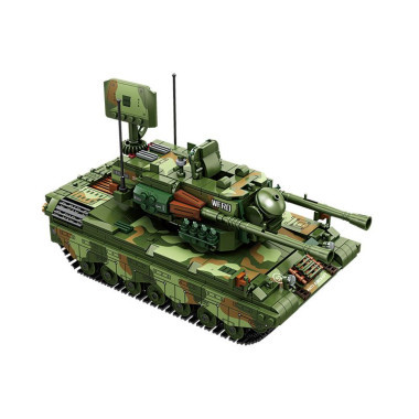 Конструктор Kazi 84143 Военная техника Танк ПВО Гепард, 1101 дет., 62x42x9 см