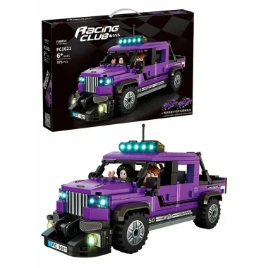 Конструктор Forange Block FC1621 Машина фиолетовый пикап F150, 375 дет.