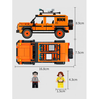 Конструктор Forange Block FC1622 Машинка внедорожник Square Orange Large G, 343 дет.