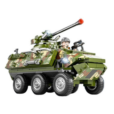 Конструктор BBlock XJ-839A Военная техника Бронированный автомобиль VN22, 497 дет., 48х30х7