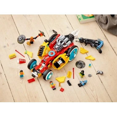 (КИЗ) Конструктор Bela 11575 Monkey Реактивный родстер Манки Кида, 689 дет., 53х30.5х7 см