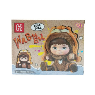 Конструктор H82009 Куклы Wabubu Baby в дисплеи 8 штук, 4 вида, 38.3х17.2х14.7. Цена за дисплей