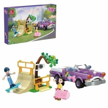 Конструктор Jie Star 59236 Dream Town Подружки в кадилаке, 252 дет., 34.5х5.5х22