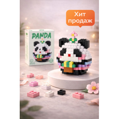 Конструктор XIAOFANGLE 85126 Le Tanlian Панда с бамбуком, 652 дет., 10x13x7.5