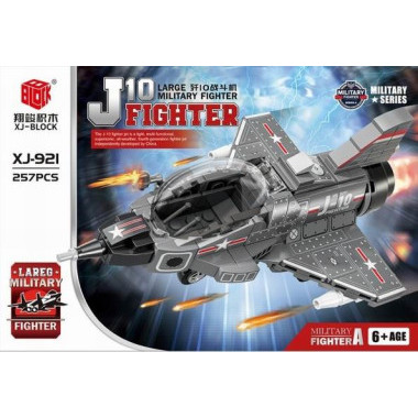 Конструктор BBlock XJ-921A Военная техника Вертолет J-10 Fighter, 257 дет., 34.5x23.5x5.5 см