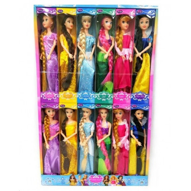 Набор кукол "Милая принцесса" 28см в упаковке 12см