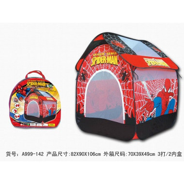 Палатка детская домик "Человек паук" в сумке 82х90х106см