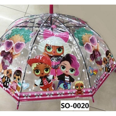 Зонтик детский куклы LOL прозрачный в ассортименте