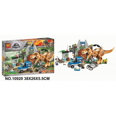 Конструктор BELA 10920 Dinosaur World "Побег Ти-Рекса" 168 дет. в коробке 38х26х5.5см