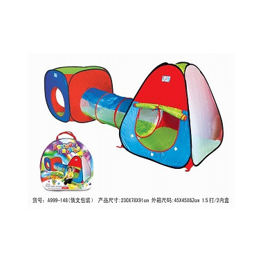 Палатка труба детская "Радуга" в сумке 230х78х90 см
