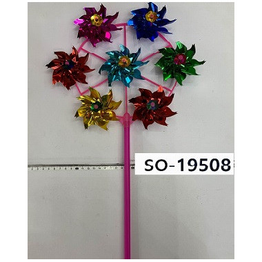 Вертушка-ветерок 7 цветков в упаковке 20шт