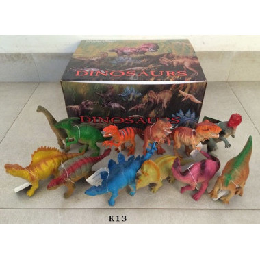 Резиновые фигурки Динозавры в упаковке 36шт., 33х24х13см