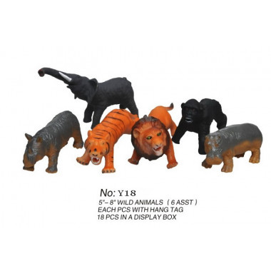 Набор фигурок животных "Джунгли" в упаковке 18шт, 30х26х13см
