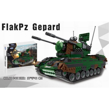 Конструктор XingBao "Танк Gepard Flakpanzer " 1352 дет. в коробке 57х8х41 см