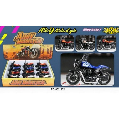 Набор мотоциклов "Мотокросс" 10см 4 вида 12шт в упаковке