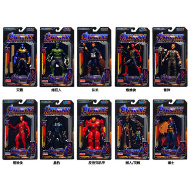 Фигурки героев "Мстители" 10 видов размер 18см в блистере  31х17,5х4 см