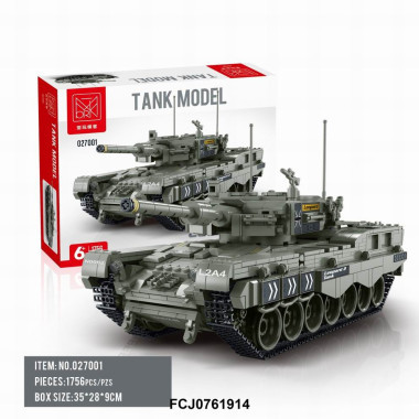 Конструктор Mork 027001 Техника "Танк Panther" 1756 дет. 35х28х9 см