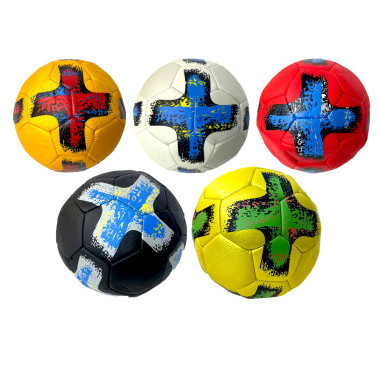 Мяч футбольный "Плюс" 5-ти слойный 5 цветов